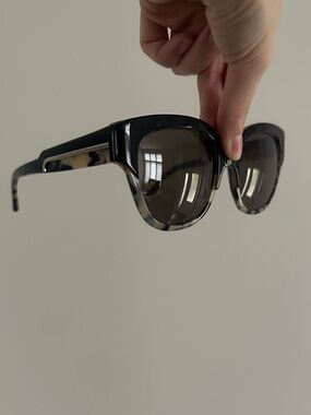 Stella McCartney Black Tortoiseshell Cat-Eye Sunglasses